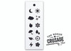 How's The Weather Icons  - Bookmark Stencil - 6" x 2"