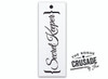 Secret Keeper Word Expression - Bookmark Stencil - 6" x 2"