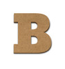 Wood Letter Surface - B - 4" x 3 3/4"