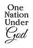 One Nation Under God - Word Stencil - 5.5" x 8" - STCL1246_1 by StudioR12