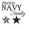 Proud Navy Family - Word Art Stencil - 14" x 14" - STCL1244_2 by StudioR12