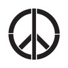 Peace Sign - Art Stencil - 9" x 9" - STCL1260_3 by StudioR12