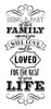 Part of this Family Word Art Stencil  - 17" X 8"