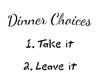 Dinner Choices - Word Stencil - 9" x 7" - STCL1341_2 by StudioR12