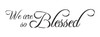 We Are So Blessed - Word Stencil - 12" x 4" - STCL1377_2 by StudioR12