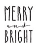 Merry And Bright Word Stencil by StudioR12 | Reusable Template, Farmhouse Style, Vintage Country Christmas- 15" x 19" - STCL1396_4