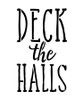 Deck the Halls - Hand-drawn Skinny - Word Stencil - 5" x  6" - STCL1404_1 by StudioR12