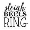 Sleigh Bells Ring - Rustic Vintage - Word Art Stencil - 9" x  9" - STCL1408_2 - by StudioR12