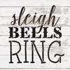 Sleigh Bells Ring - Rustic Vintage - Word Art Stencil - 9" x  9" - STCL1408_2 - by StudioR12