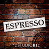 Espresso Antique Tuscan Word Stencil - 14" x 2 1/4" - STCL1439_1