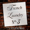 French Laundry - Word Stencil - 17" x  17" - STCL1419_4 by StudioR12