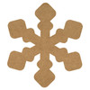 Simple Snowflake Wood Embellishment Mini - 13/16" x 7/8"