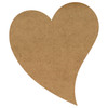 Sweet Heart Wood Embellishment Mini - 1" x 1 1/8"