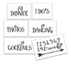 Wedding Stencil Words - Fun Stuff - Fancy Funky 6pc Small Set - STCL1596_1 by StudioR12