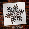 Jeweled Snowflake - Art Stencil - 6" x 6" - STCL951_1 - by StudioR12