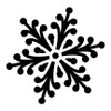 Jeweled Snowflake - Art Stencil - 15" x 15" - STCL951_4 - by StudioR12