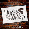 Joy To The World - Elegant Vintage Serif - Word Art Stencil - 20" x 13" - STCL1540_4 - by StudioR12