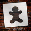 Christmas Shapes Stencil - Gingerbread Man - 6" x 6" - STCL1545_2 - by StudioR12