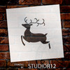 Christmas Shapes Stencil - Flying Reindeer - 8" x 9" - STCL1547_3 - by StudioR12