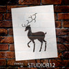 Christmas Shapes Stencil - Elegant Reindeer - 4" x 5" - STCL1548_1 - by StudioR12