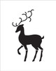 Christmas Shapes Stencil - Elegant Reindeer - 4" x 5" - STCL1548_1 - by StudioR12