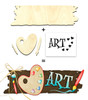 I Heart Art Surface and Stencil Set + Pattern Packet