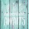 Adventure Awaits - Curly Leaves - Word Art Stencil - 12" x 12" - STCL1775_3 - by StudioR12