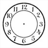 Country Time Clock Stencil - 8" - STCL1525_3 - by StudioR12