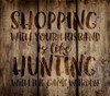 Shopping Like Hunting - Word Stencil - 17" x 15" - STCL1848_4 - by StudioR12