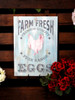 Farm Fresh Eggs, Chicken Stencil by StudioR12 | Reusable Mylar Template - 18" X 13"