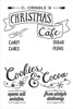 Christmas Cafe Project Stencil - 18" x 12"
