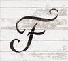 Graceful Monogram Stencil - F - 3" - STCL1906_1 - by StudioR12