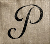 Graceful Monogram Stencil - P - 3" - STCL1916_1 - by StudioR12