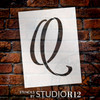 Graceful Monogram Stencil - Q - 8" - STCL1917_3 - by StudioR12