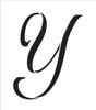 Graceful Monogram Stencil - Y - 3" - STCL1925_1 - by StudioR12