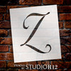 Graceful Monogram Stencil - Z - 10" - STCL1926_4 - by StudioR12