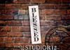 Blessed - Farmhouse Serif - Vertical - Word Stencil - 7" x 30" - STCL1960_5 - by StudioR12