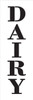 Dairy - Farmhouse Serif - Vertical - Word Stencil - 7" x 24" - STCL1962_4 - by StudioR12