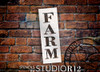 Farm - Farmhouse Serif - Vertical - Word Stencil - 6" x 20" - STCL1964_3 - by StudioR12