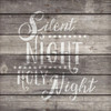 Silent Night - Funky - Word Art Stencil - 11" x 12" - STCL2007_2 - by StudioR12