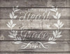 Tune My Heart - Wreath - Word Art Stencil - 15" x 12" - STCL1888_3 - by StudioR12