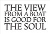 The View From A Boat - Word Stencil - 24" x 15" - STCL1885_4 - by StudioR12