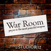 War Room - Prayer - Word Stencil - 13" x 5" - STCL2076_1 - by StudioR12