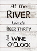 Beer Thirty Wine O'Clock - River - Word Stencil - 9" x 14" - STCL2078_2 - by StudioR12