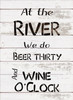 Beer Thirty Wine O'Clock - River - Word Stencil - 13" x 20" - STCL2078_4 - by StudioR12