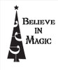 Believe In Magic - Funky Tree - Script - Word Art Stencil - 10" x 12" - STCL2092_1 - by StudioR12