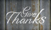 Give Thanks - Festive - Word Stencil - 20" x 10" - STCL2103_4 - by StudioR12