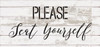 Please Seat Yourself - Simple & Script - Word Stencil - 15" x  7" - STCL2159_1 - by StudioR12