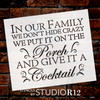 Crazy Family - Word Stencil - 13" x 11" - STCL1823_2 - by StudioR12