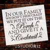 Crazy Family - Word Stencil - 16" x 14" - STCL1823_3 - by StudioR12